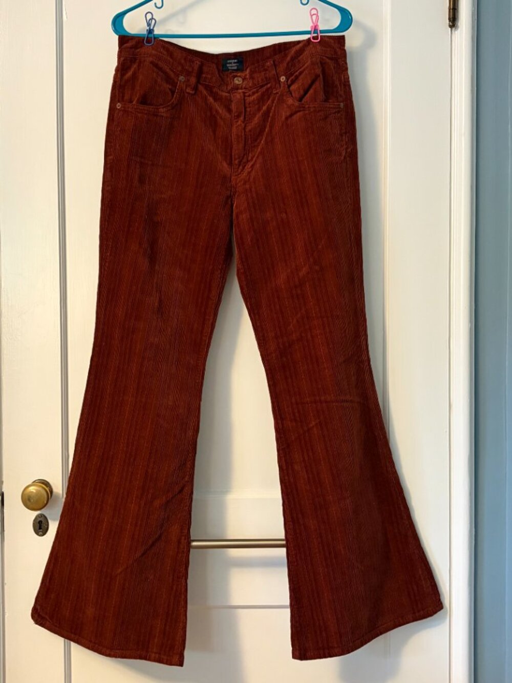 Citizens of Humanity chloe mid rise super flare corduroy pants size 30 retro
